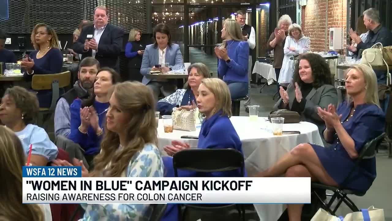 'Women in Blue' kick off cancer awareness month fundraising campaign