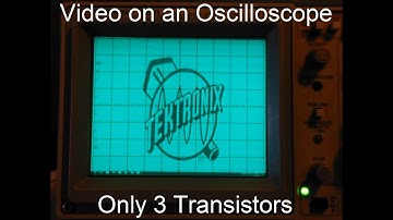 How to display/play video/games on an Oscilloscope, composite to xyz converter, only 3 transistors