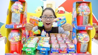 MÁY BÁN KẸO KHỔNG LỒ VS MÁY BÁN KẸO MINI | GIANT GUM CANDY MACHINE