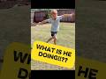 What is he doing?!?! #familyfriendly #funny #family #smallyoutuber #familyfun #fun #kids