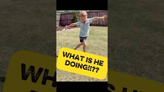 What is he doing?!?! #familyfriendly #funny #family #smallyoutuber #familyfun #fun #kids