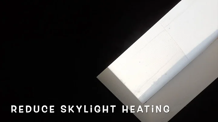 Control Heat and Light Transmission through Skylights with Mylar Space Blankets