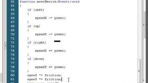 ActionScript 3.Урок 6:Меняем код,объект двигается с замедлением.(Виталий Кузьменко и Андрей Муха)