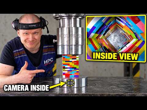 We Put a Camera Inside Our Hydraulic Press