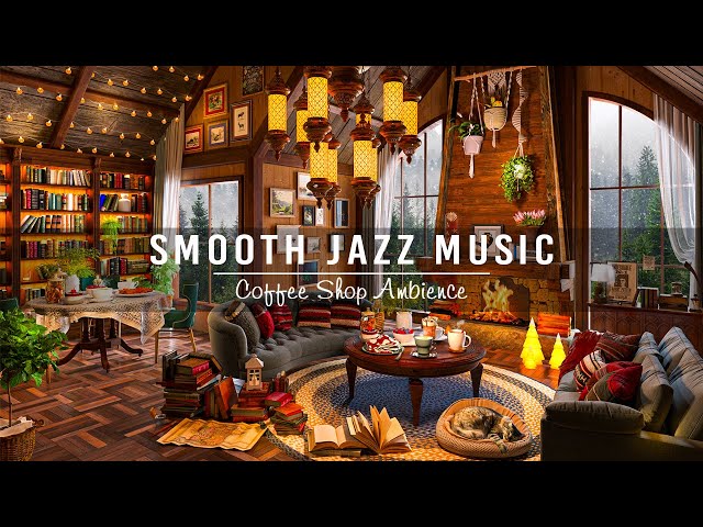 Soothing Jazz Instrumental Music to Work, Study, Focus☕Cozy Coffee Shop Ambience ~ Smooth Jazz Music class=