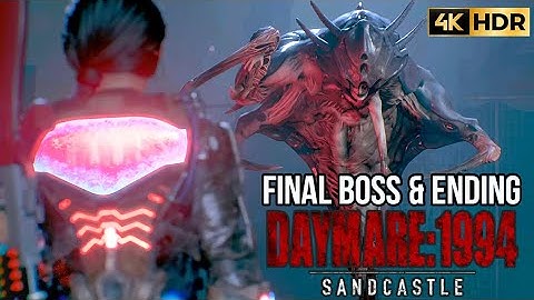 Daymare 1994 Sandcastle Final Boss Fight & Ending + Post-Credits [4k HDR]