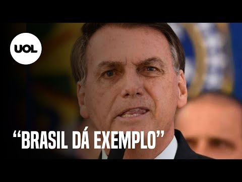 Bolsonaro: "Brasil vem dando exemplo”; país é líder em mortes por covid-19 no mundo