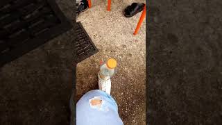 Ice Tea Bottle Foot Challenge