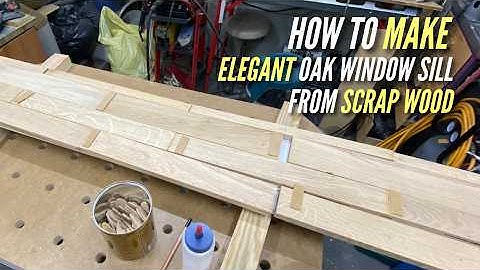How to Make an Elegant Oak Window Sill from Scrap Wood | DIY Project