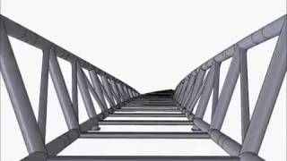 Northbank Pedestrian Bridge - Model Animation