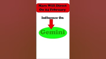 Direct Mars Influence on GEMINI
