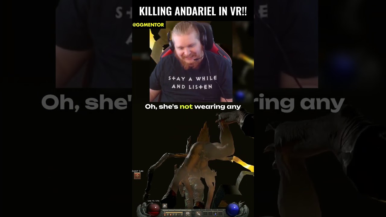 D2R RotW VR/3D - Killing Andariel (Heaving Bosoms & Napple Rang)