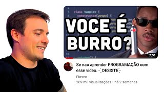 Se não aprender PROGRAMAÇÃO com esse video. - ̗̀ DESISTE ̖́- Lucas Montano Reagindo