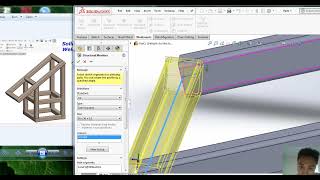 Vẽ khung hàn Solidworks Weldment