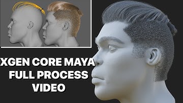 MAYA XGEN CORE GROOMING PROCESS (PREV VIDEO)