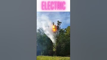 power lines arcing | tree vs power line | tree conduct lightning | powerline arc | powerline short