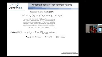 Koopman Operator Theory in Dynamical Systems Neural Networks and Control