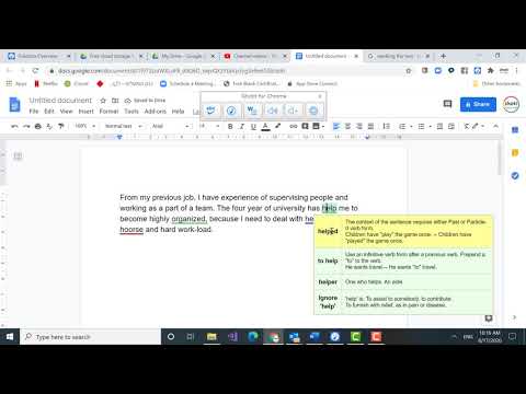 Using Ghotit for Chromebook writing assistance. - YouTube