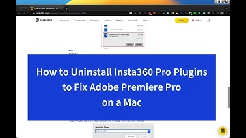 How to Remove Insta360 Premiere Pro Plugin | Fix for Freezing Media Import with #insta360