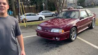 1989 MUSTANG GT ON CHROME PONIES