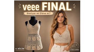 ÇARKIFELEK BÜSTİYER 4. BÖLÜM (File Yapımı, Motif Birleştirme ve Elbiseye Uyarlama)