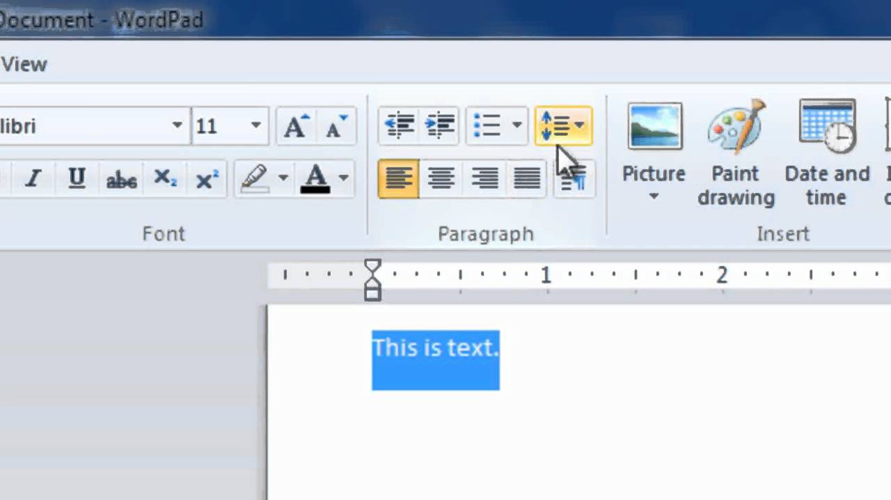 How To Make A Chart On Wordpad