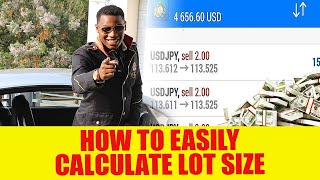 Mobile app for EASILY calculating lot size or position size - forex trading strategies screenshot 5