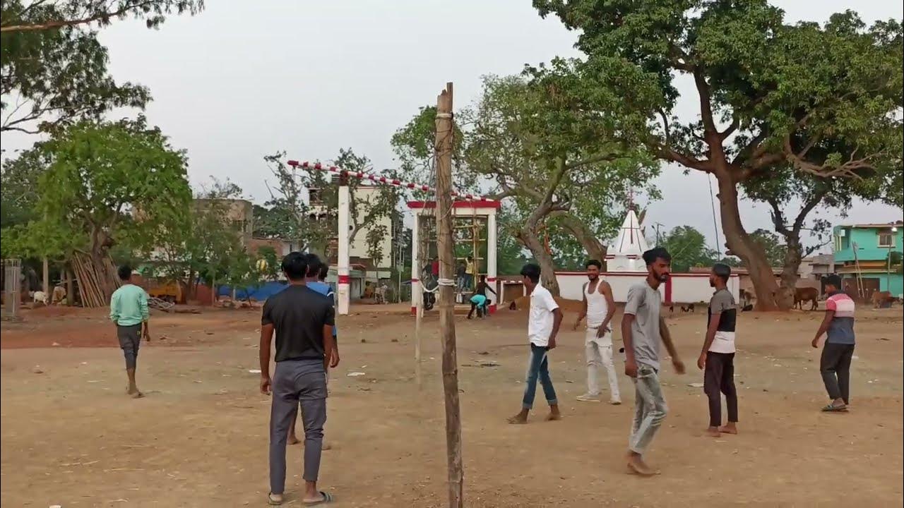 Hamare gaon me mere dost log volleyball khel rahe hai volleyball cricket hockey YouTube