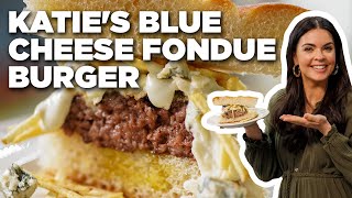 Katie Lee Biegel's Blue Cheese Fondue Burger with Crunchy Potato Sticks | The Kitchen | Food Network
