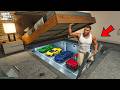 Franklin Made A Hidden Secret Garage Under His Bed in GTA 5 !