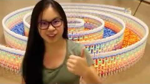 REVERSE THE AMAZING TRIPLE SPIRAL (15,000 DOMINOES)