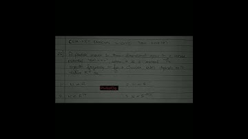 CSIR NET PHYSICAL SCIENCE JUNE 2015 (A) Q. 26 - CLASSICAL MECHANICS