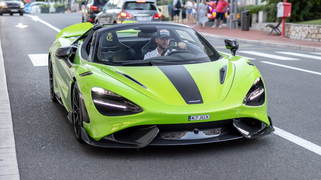 Supercars in Monaco 2023 - VOL. 11 (Aventador SV, Chiron 110 ans