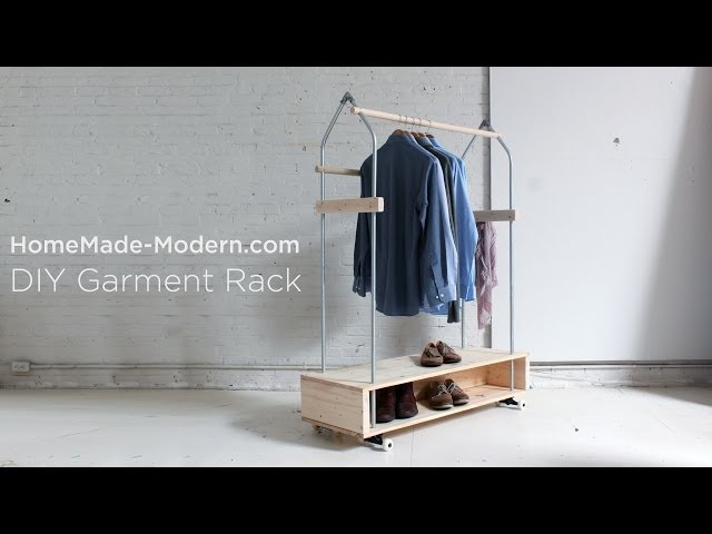 Homemade Modern Diy Garment Rack With Pictures Instructables Homemade Modern Diy Garment Rack With, Diy Garmet Rack