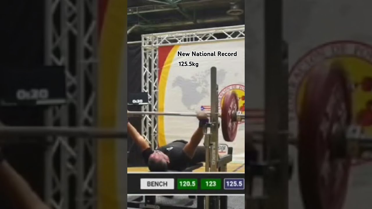 National Raw Championship 2024 New Record Master 125 5kg Fppr Ipf Napf