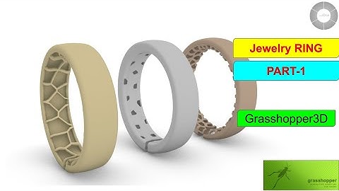 Jewelry Ring Parametric Design using Voronoi and Grasshopper inside Rhinoceros 3D Part_1