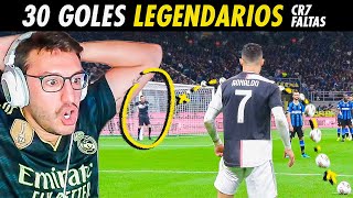 30 Goles Legendarios De Cr7 Tiros Libres Reacción Ubietoo
