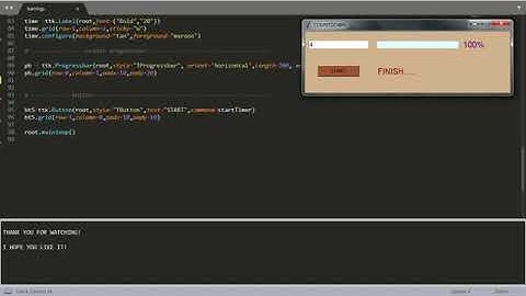 Python timer with progressbar