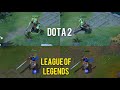 Low HP Animations  - DOTA2 vs League of Legends.