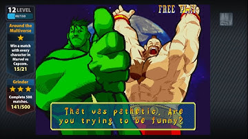 Marvel vs Capcom 1: Hulk and Zangief arcade playthrough