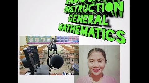 RADIO-BASED INSTRUCTION (GENERAL MATHEMATICS)