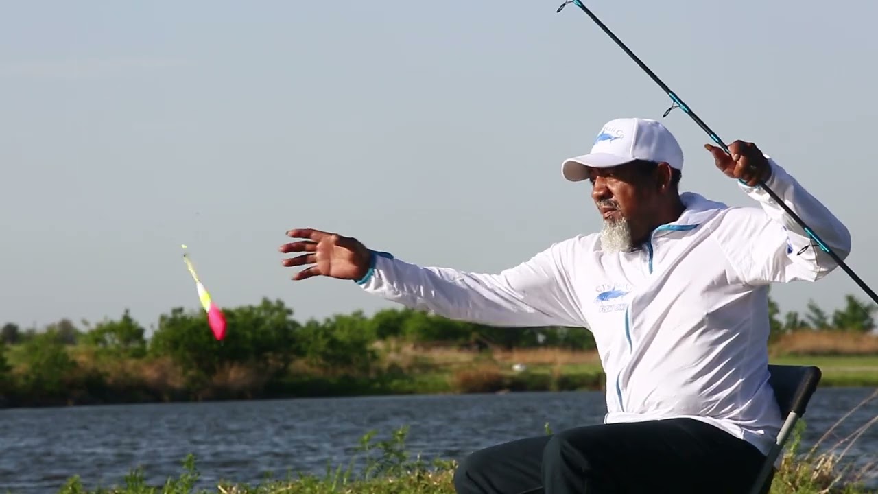 Catching for Channels with CJ's Cat Hammer custom rod.