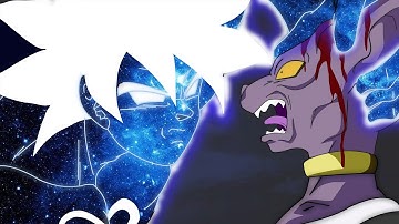 Goku god killer schrikt Beerus af met almachtige kracht (volledige animatie)