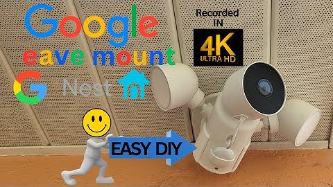 EASY! DIY Google Nest Camera with floodlight eave mount