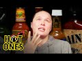 Ronda Rousey Splits Bones While Eating Spicy Wings | Hot Ones