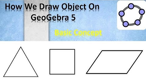 How we Draw Basic Figures in Geogebra 5 Part-1