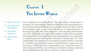 Ch 1 The Living World | Class 11 Biology Audiobook | NCERT class 11 Biology reading only | NEET & JE