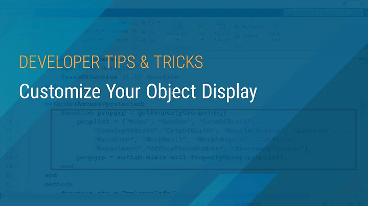 Customize Your Object Display