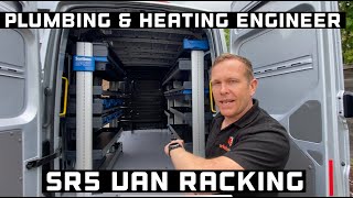 Plumbing Heating Engineer Fully Loaded Van Racking System.