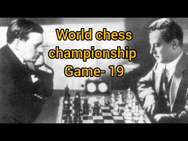 Capablanca - Alekhine World Championship Match (1927) chess event